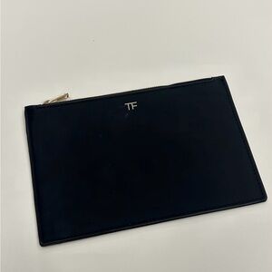 NewTom Ford Beauty Black Faux Leather Zip Pouch